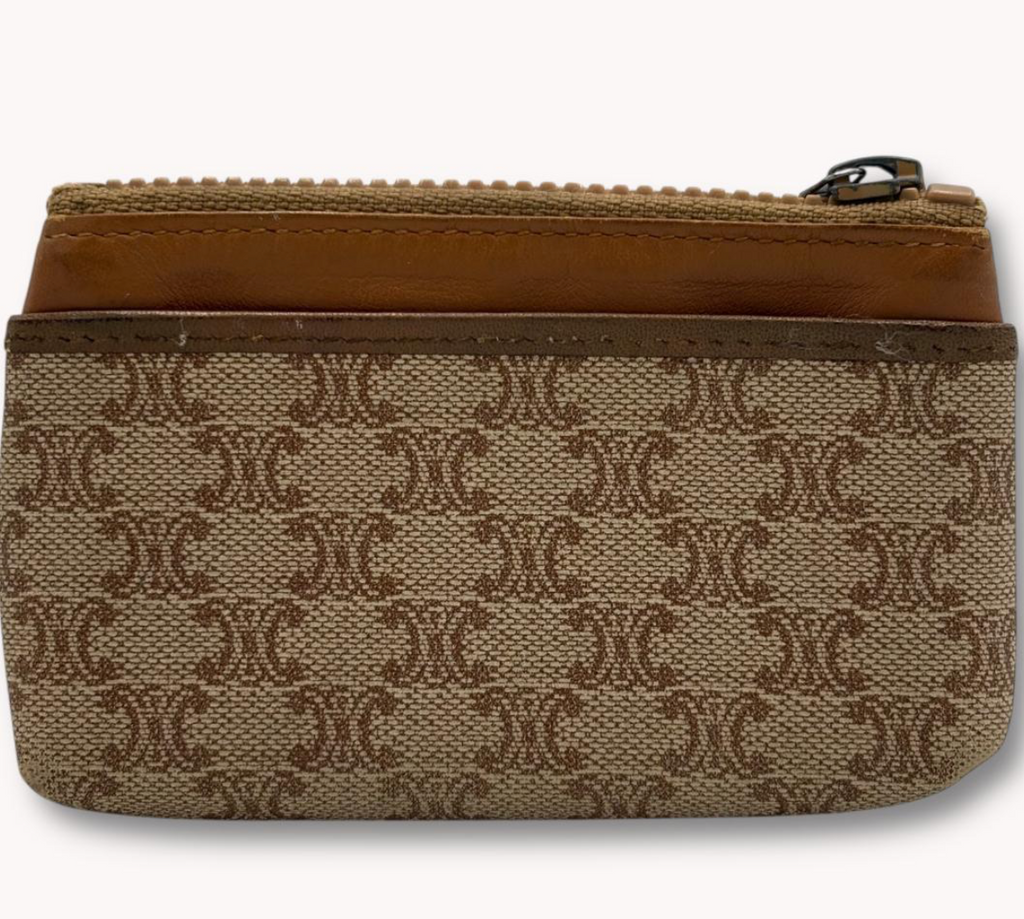 CELINE – Porte-monnaie Macadam Vintage (Brown)
