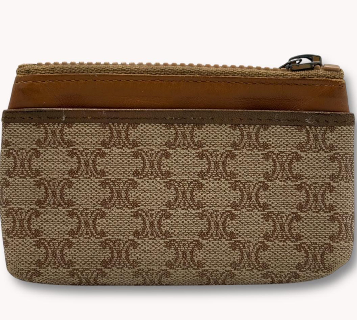 CELINE – Porte-monnaie Macadam Vintage (Brown)