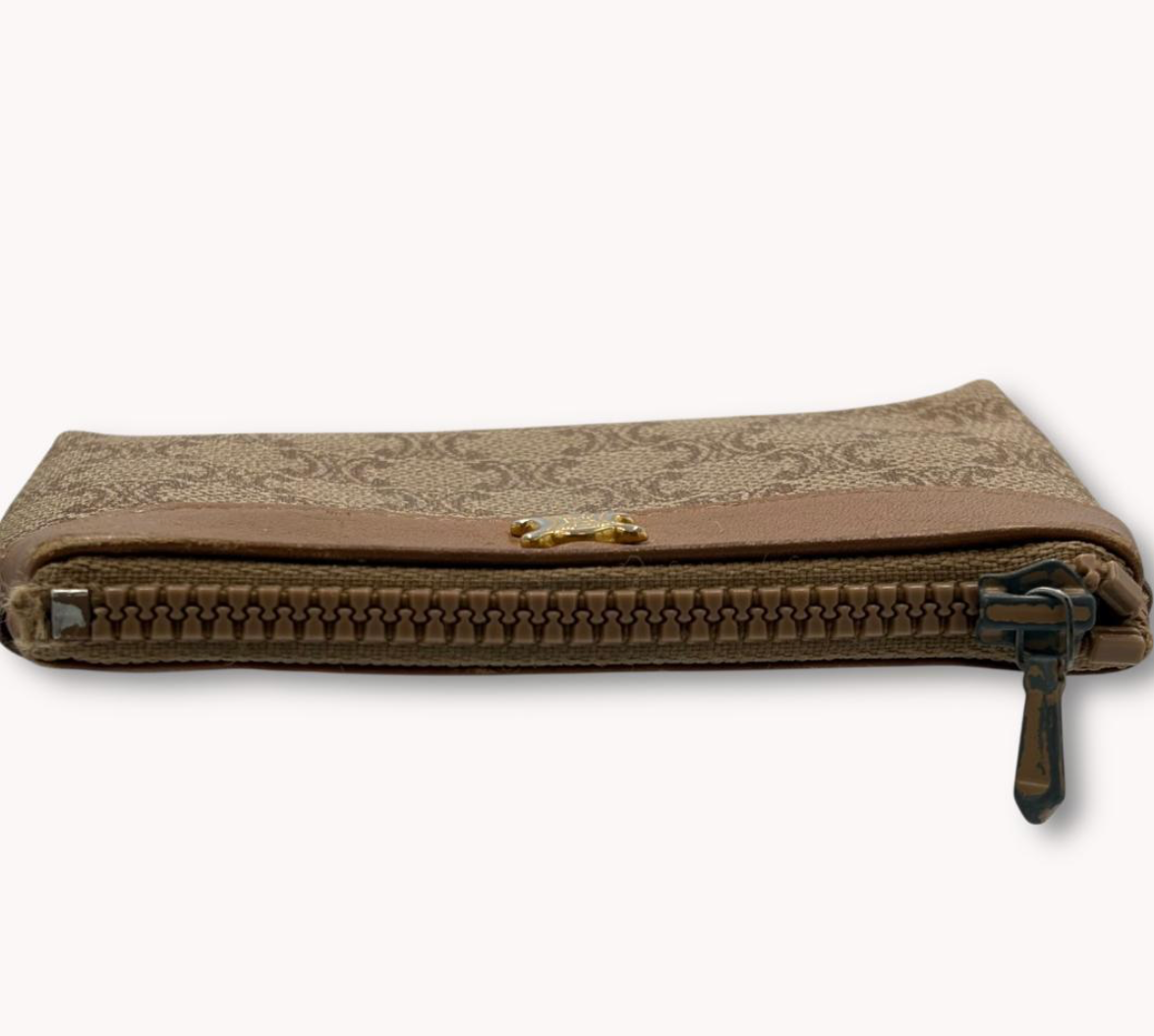 CELINE – Porte-monnaie Macadam Vintage (Brown)