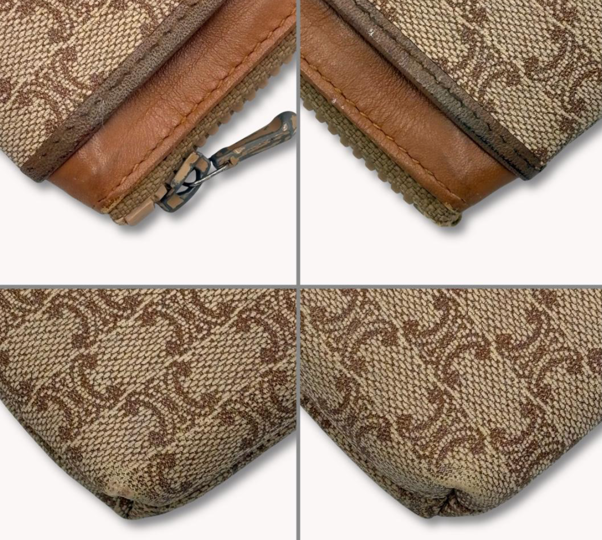 CELINE – Porte-monnaie Macadam Vintage (Brown)
