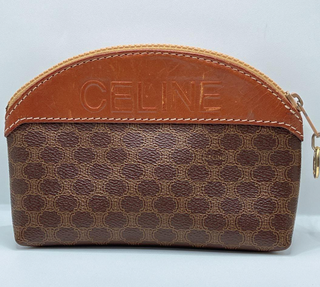 CELINE – Pochette Macadam Vintage (Brown)