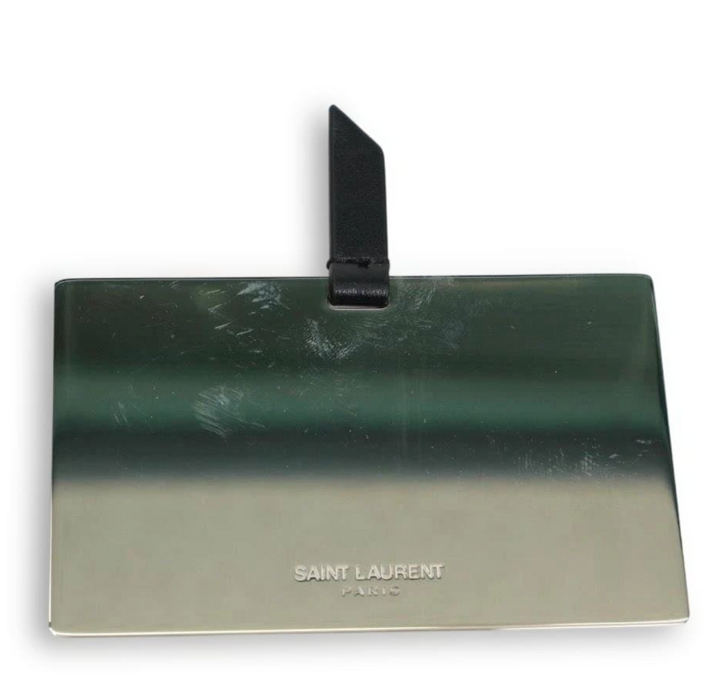 SAINT LAURENT – Porte-cartes Cuir Noir (Pull Tab)
