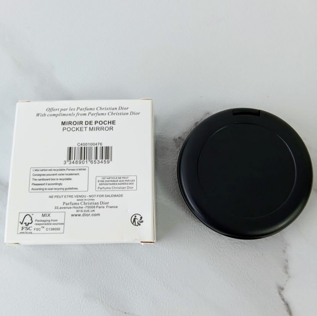 DIOR – Miroir Compact (Noir) – Édition Beauté NEUF