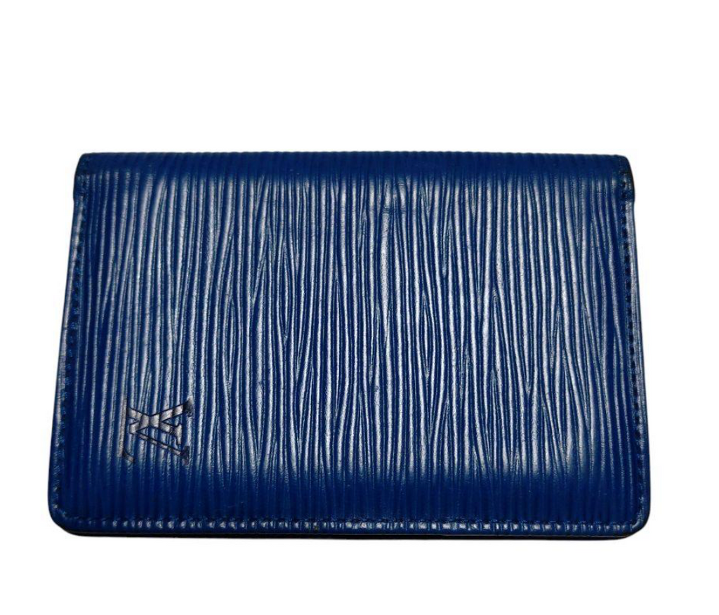 Louis Vuitton Porte-cartes Épi Bleu – Cuir – Format Compact