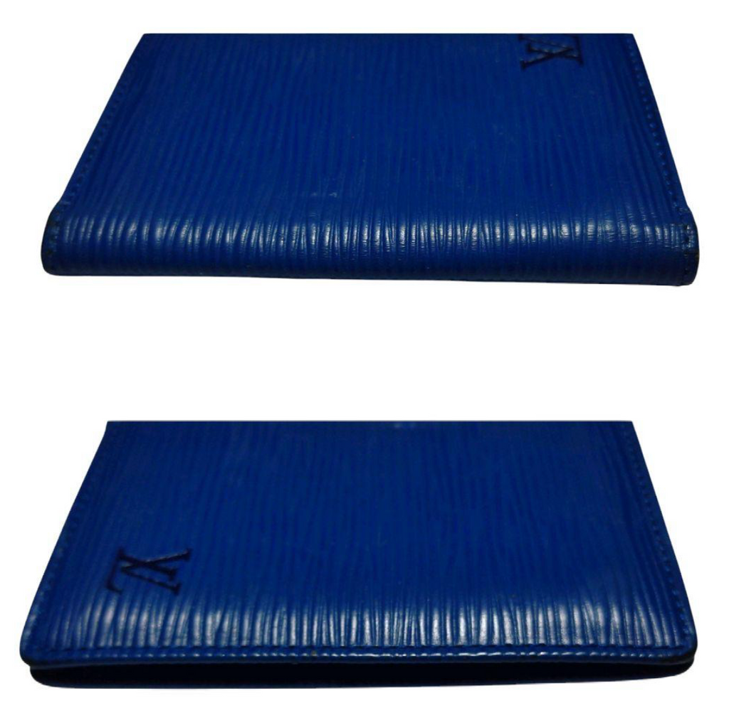 Louis Vuitton Porte-cartes Épi Bleu – Cuir – Format Compact