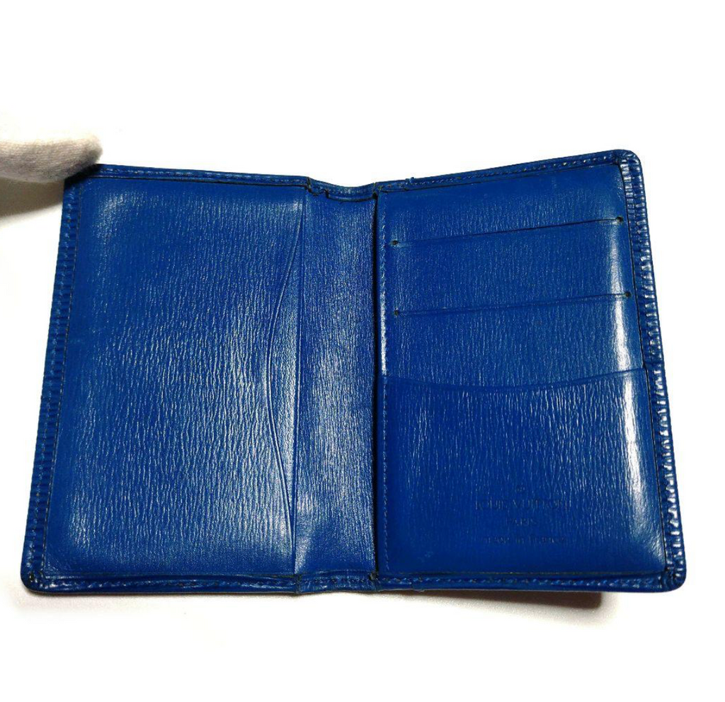 Louis Vuitton Porte-cartes Épi Bleu – Cuir – Format Compact