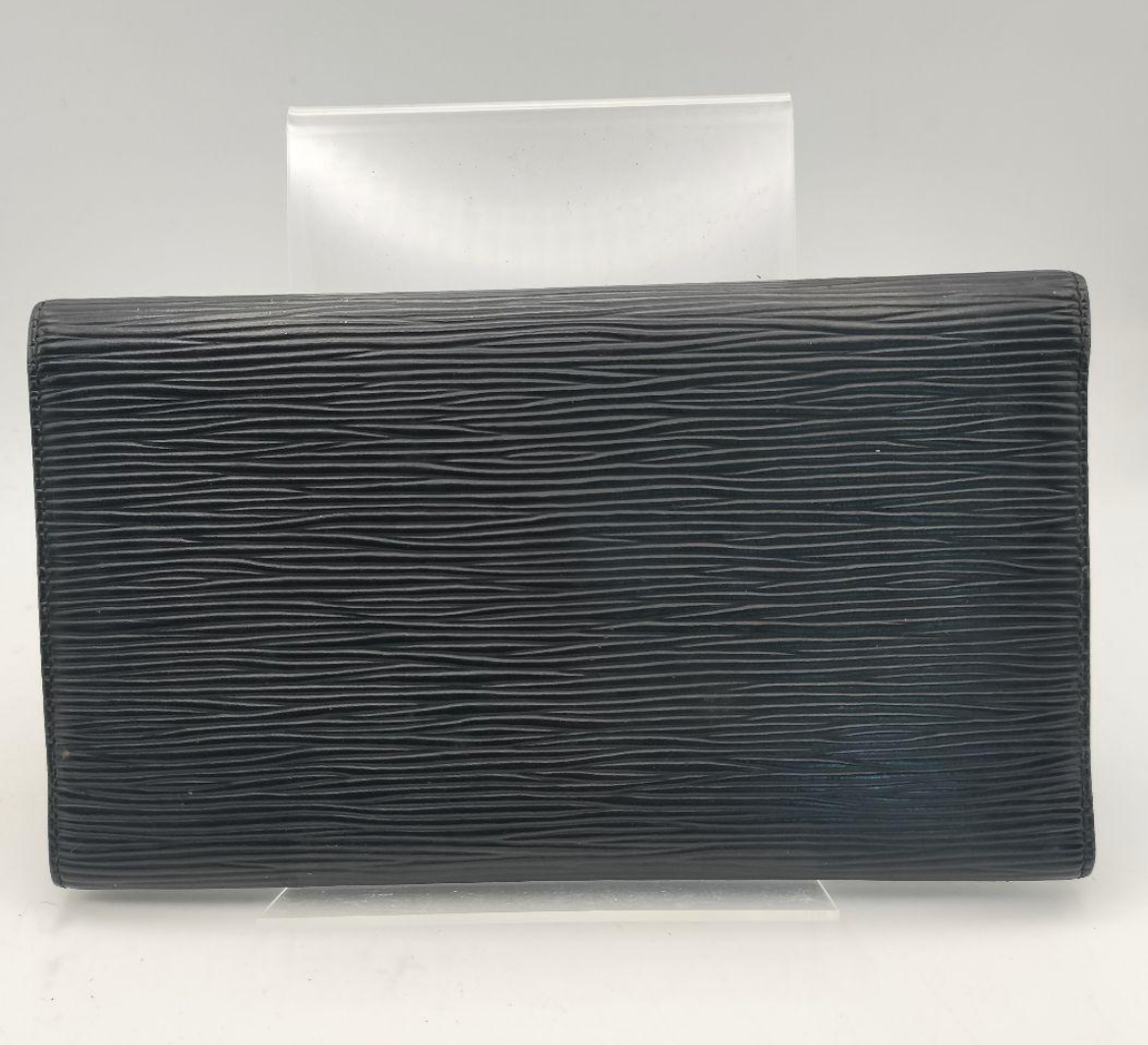 Louis Vuitton Portefeuille Long Noir – Cuir Epi– Format Classique – Bon État