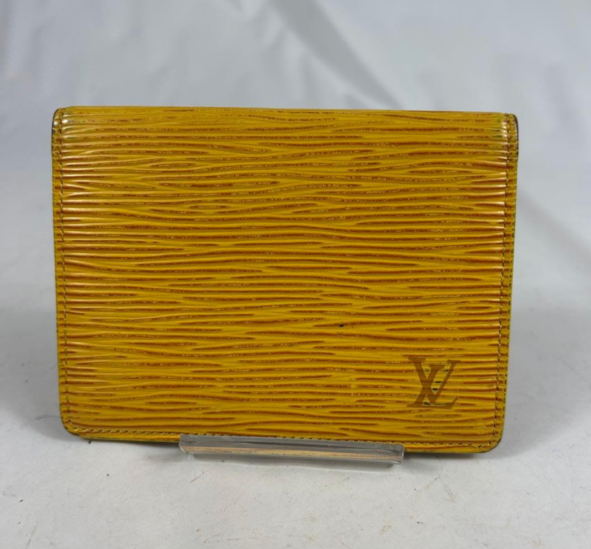 Louis Vuitton Porte-cartes Épi JAUNE M63209 – Porte 2 Cartes Vertical – Compact
