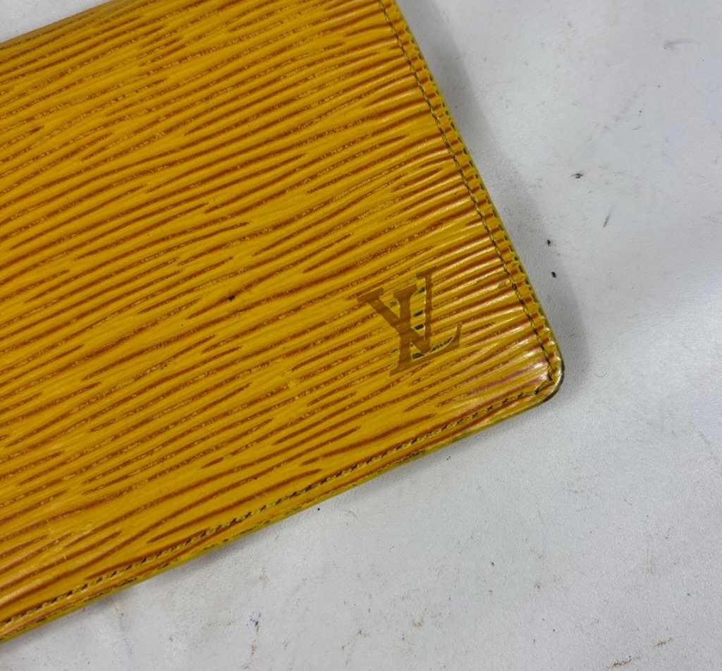 Louis Vuitton Porte-cartes Épi JAUNE M63209 – Porte 2 Cartes Vertical – Compact