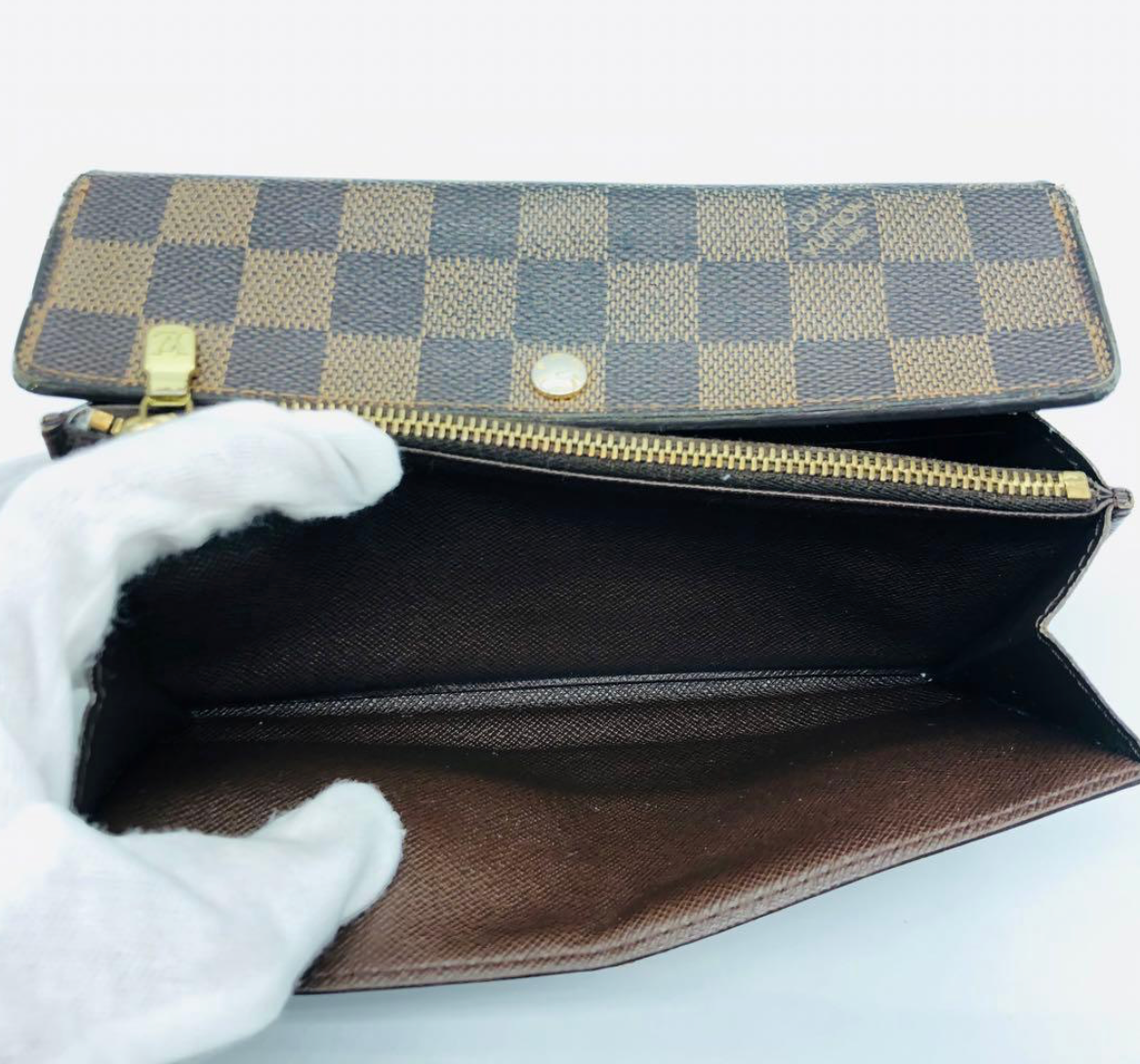 Louis Vuitton Portefeuille Sarah Monogram – Marron – Portefeuille Long – Bon État