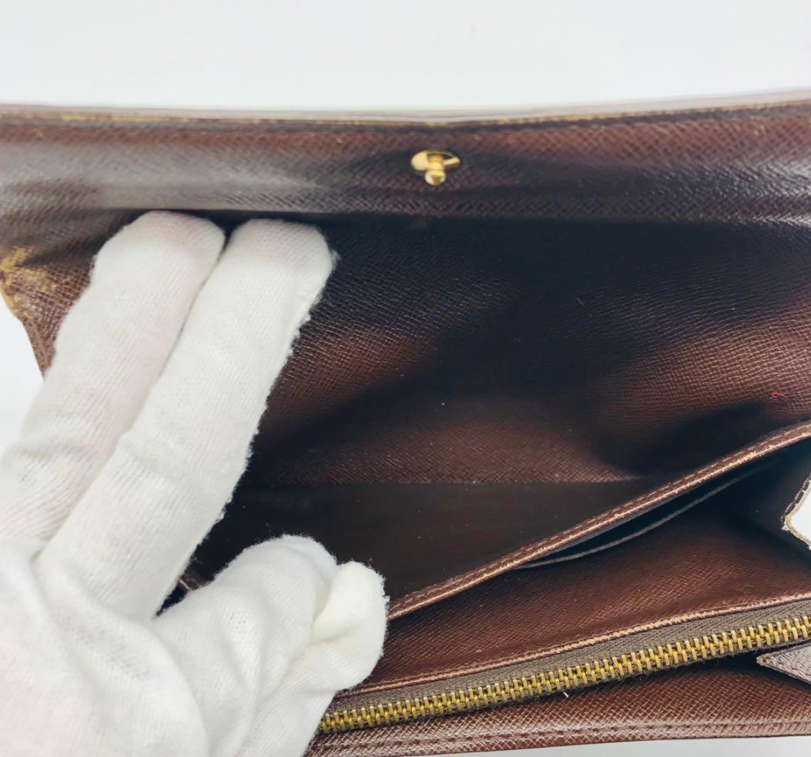 Louis Vuitton Portefeuille Sarah Monogram – Marron – Portefeuille Long – Bon État
