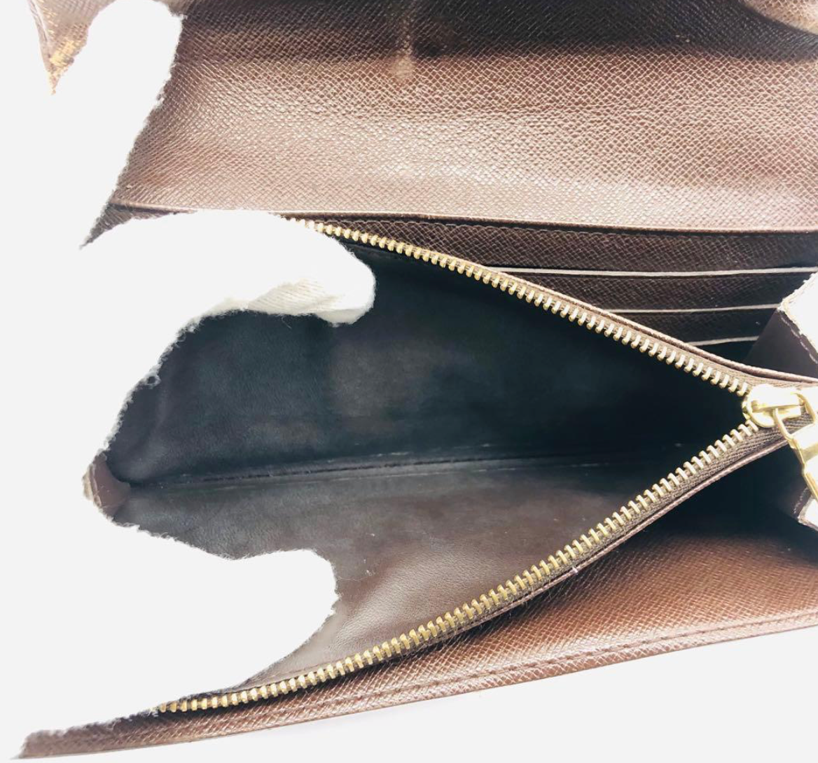 Louis Vuitton Portefeuille Sarah Monogram – Marron – Portefeuille Long – Bon État