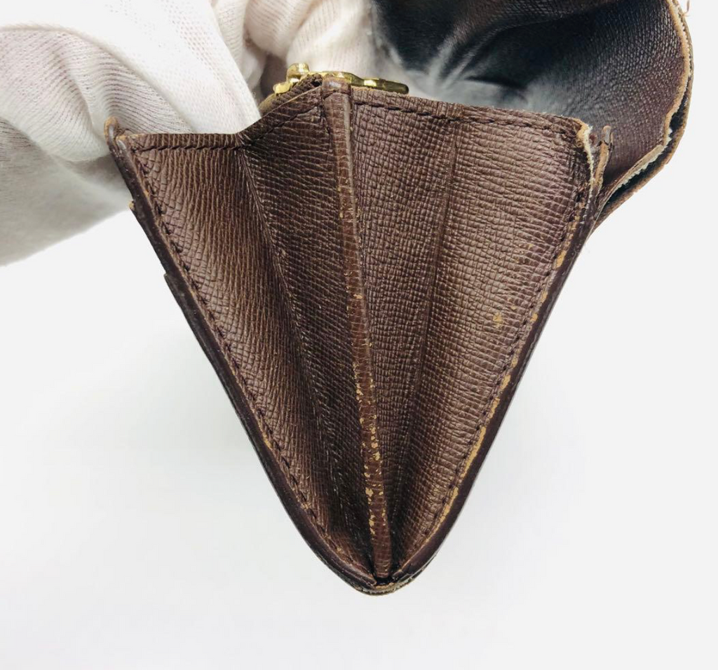 Louis Vuitton Portefeuille Sarah Monogram – Marron – Portefeuille Long – Bon État