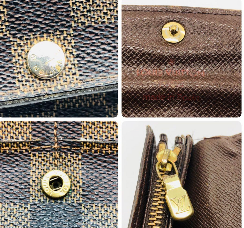 Louis Vuitton Portefeuille Sarah Monogram – Marron – Portefeuille Long – Bon État