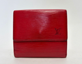 Louis Vuitton Portefeuille Compact – Rouge – Format Court – Bon État