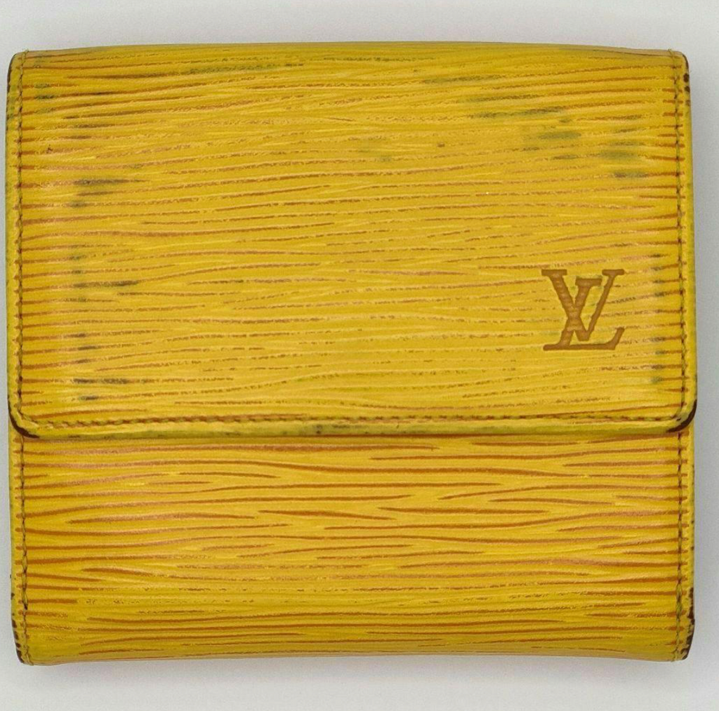Louis Vuitton Portefeuille Épi Jaune (Tassili Yellow) – Compact – Cuir – Bon État