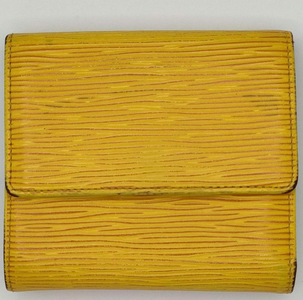 Louis Vuitton Portefeuille Épi Jaune (Tassili Yellow) – Compact – Cuir – Bon État