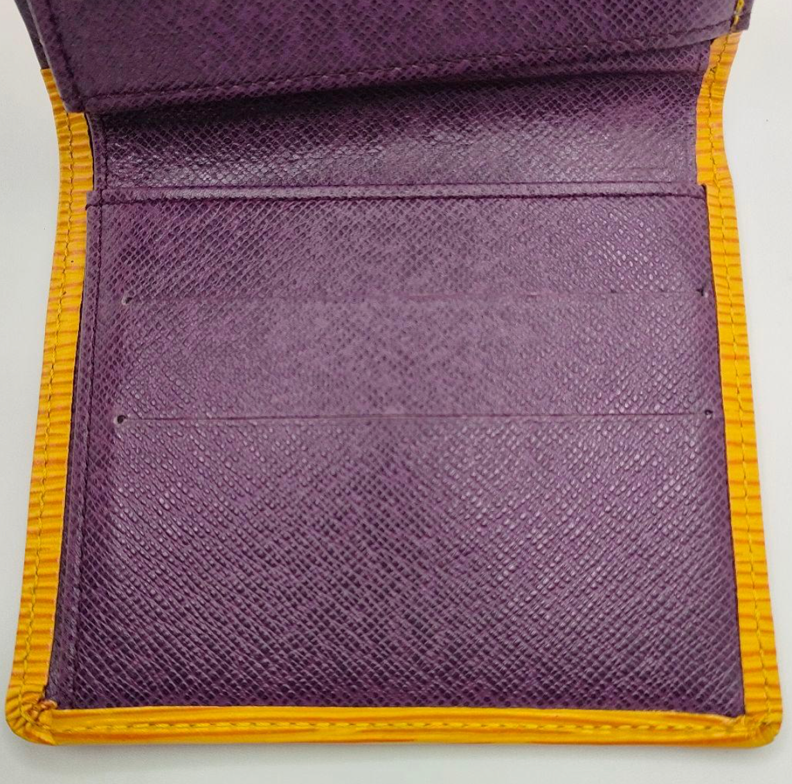 Louis Vuitton Portefeuille Épi Jaune (Tassili Yellow) – Compact – Cuir – Bon État