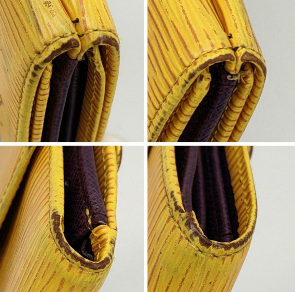 Louis Vuitton Portefeuille Épi Jaune (Tassili Yellow) – Compact – Cuir – Bon État