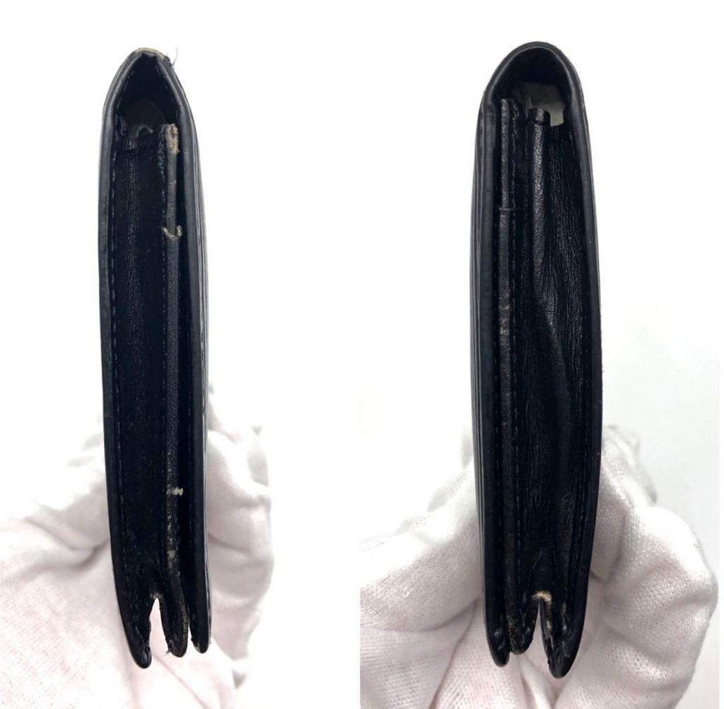 Louis Vuitton Portefeuille Long Épi Noir – Cuir – Format Fin – B