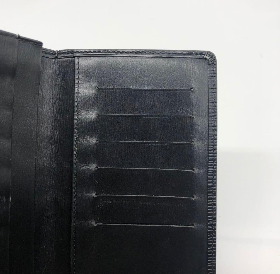 Louis Vuitton Portefeuille Long Épi Noir – Cuir – Format Fin – B