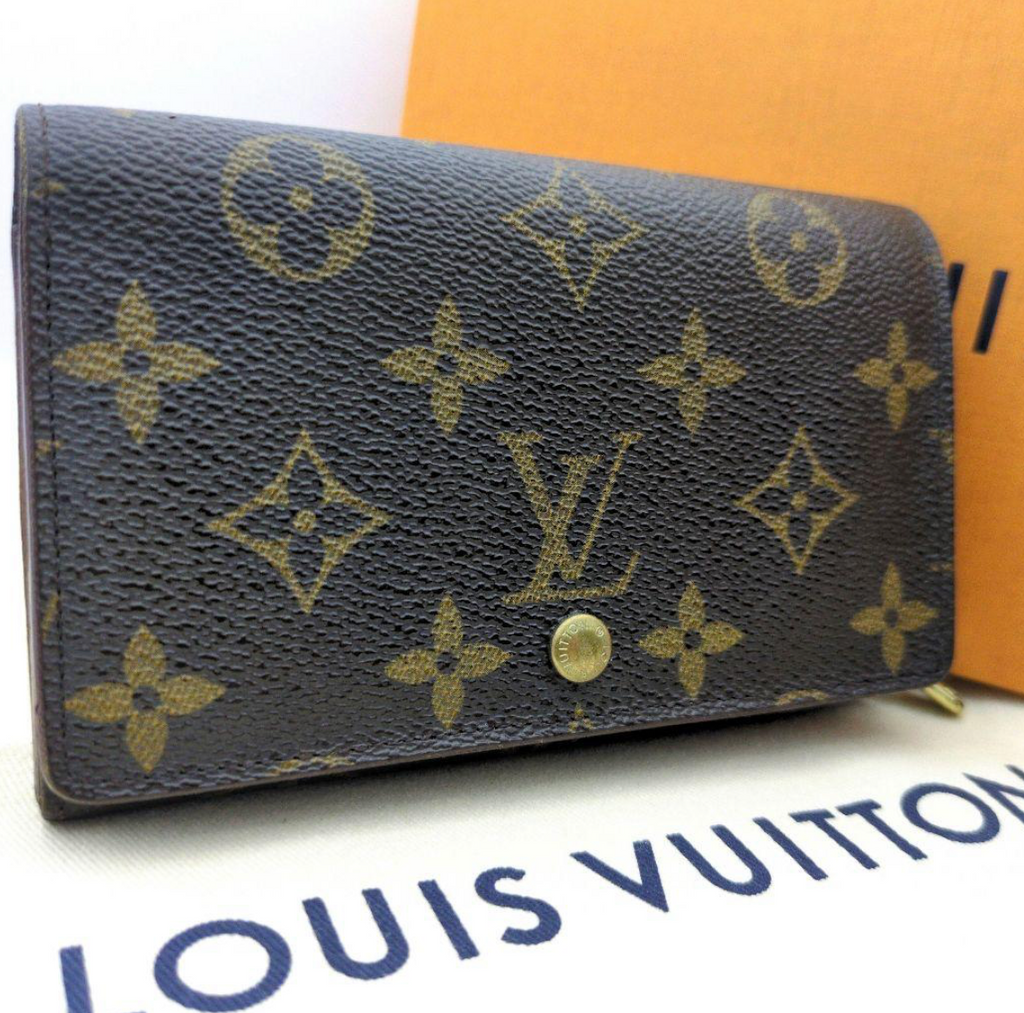 Louis Vuitton Portefeuille Trésor Monogram – Marron – Compact – Bon État