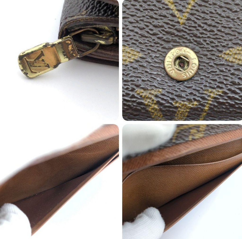 Louis Vuitton Portefeuille Trésor Monogram – Marron – Compact – Bon État