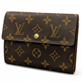 Louis Vuitton Portefeuille Trésor Étui Papier Monogram – Marron – 3 Volets