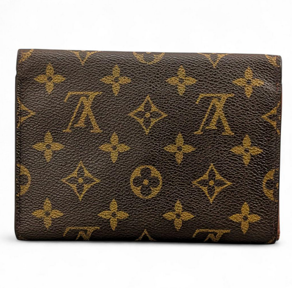 Louis Vuitton Portefeuille Trésor Étui Papier Monogram – Marron – 3 Volets
