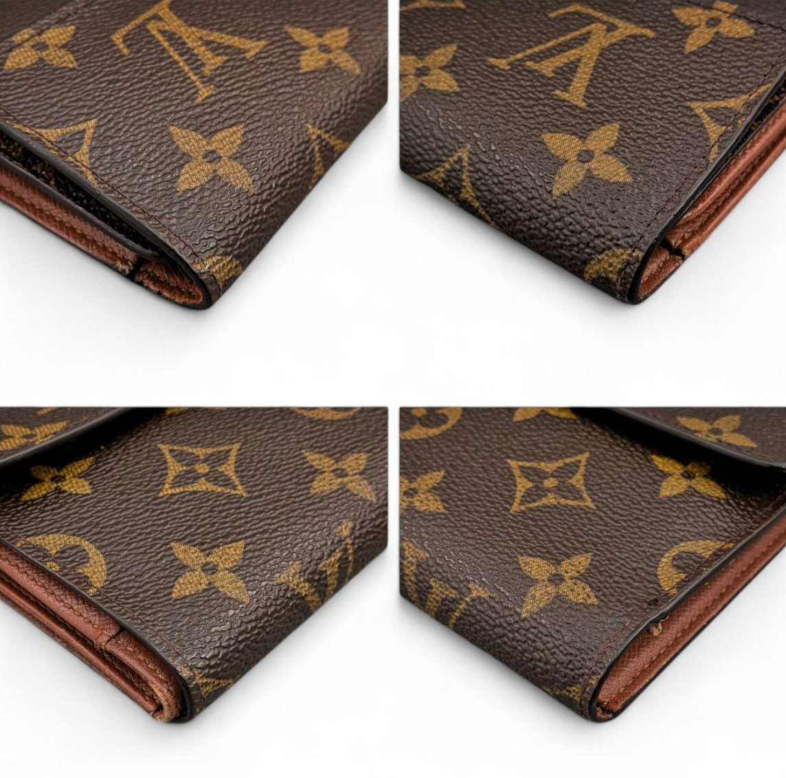Louis Vuitton Portefeuille Trésor Étui Papier Monogram – Marron – 3 Volets