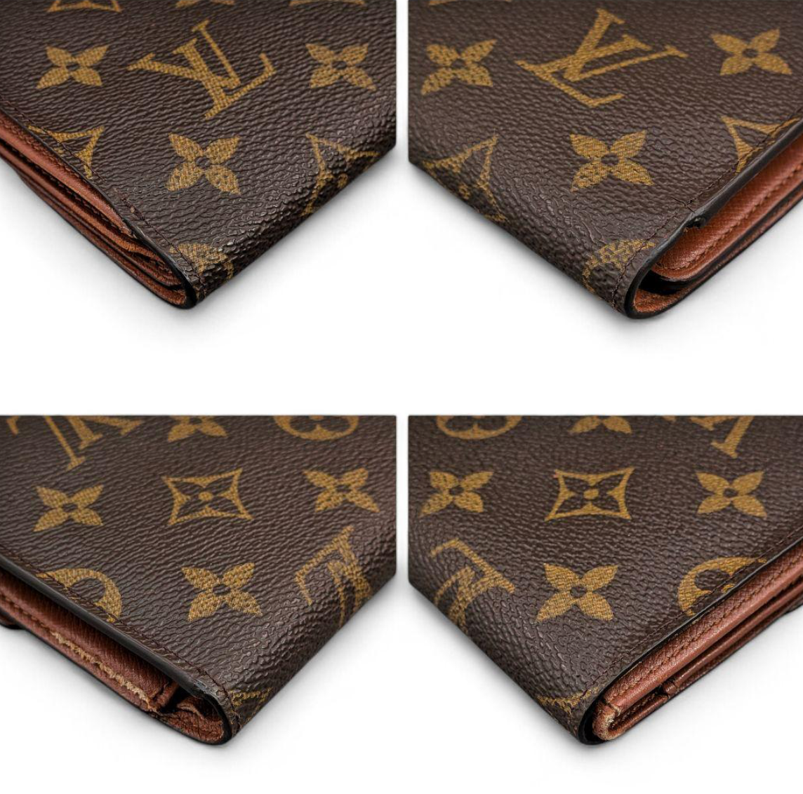 Louis Vuitton Portefeuille Trésor Étui Papier Monogram – Marron – 3 Volets