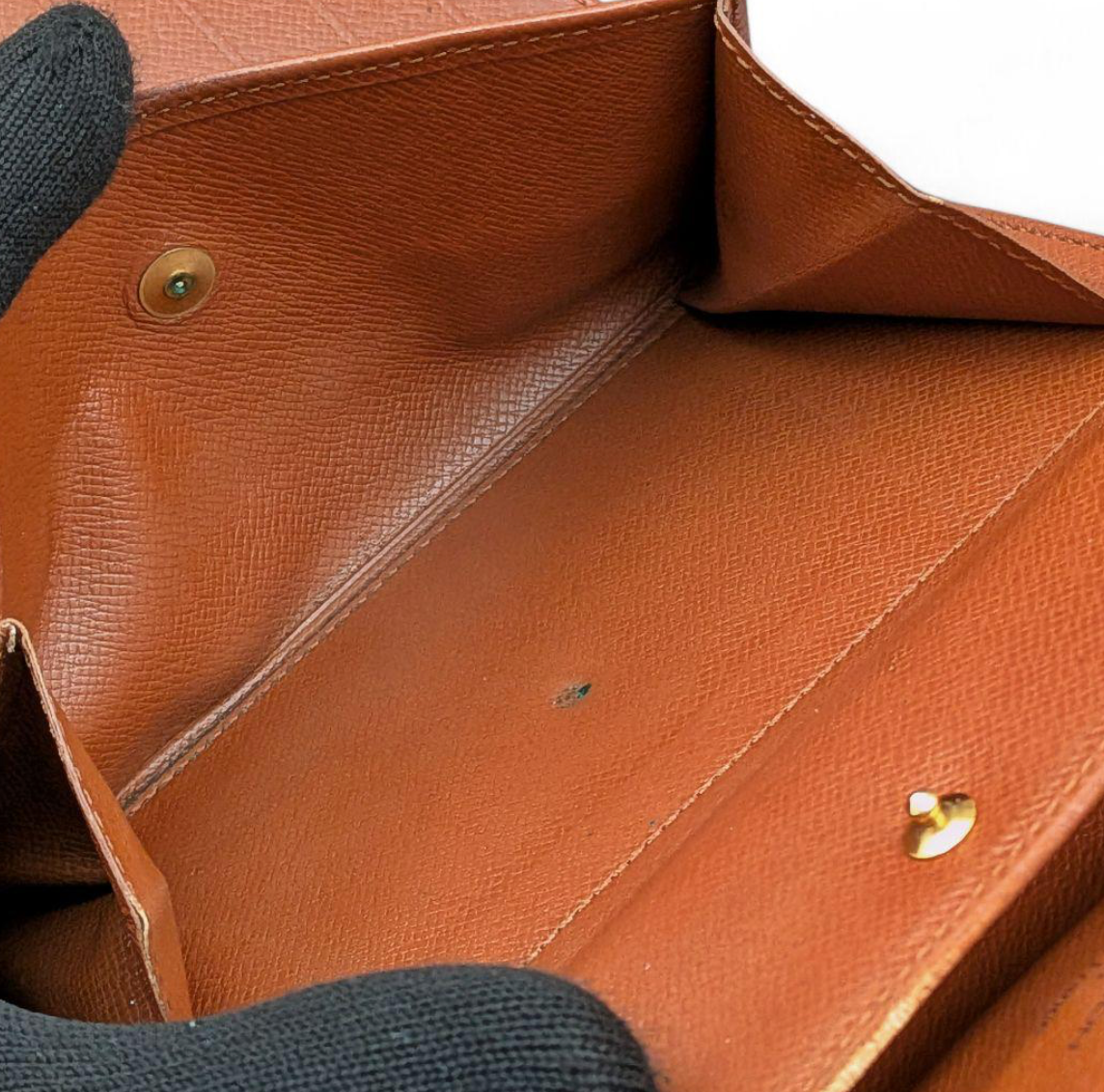 Louis Vuitton Portefeuille Trésor Étui Papier Monogram – Marron – 3 Volets