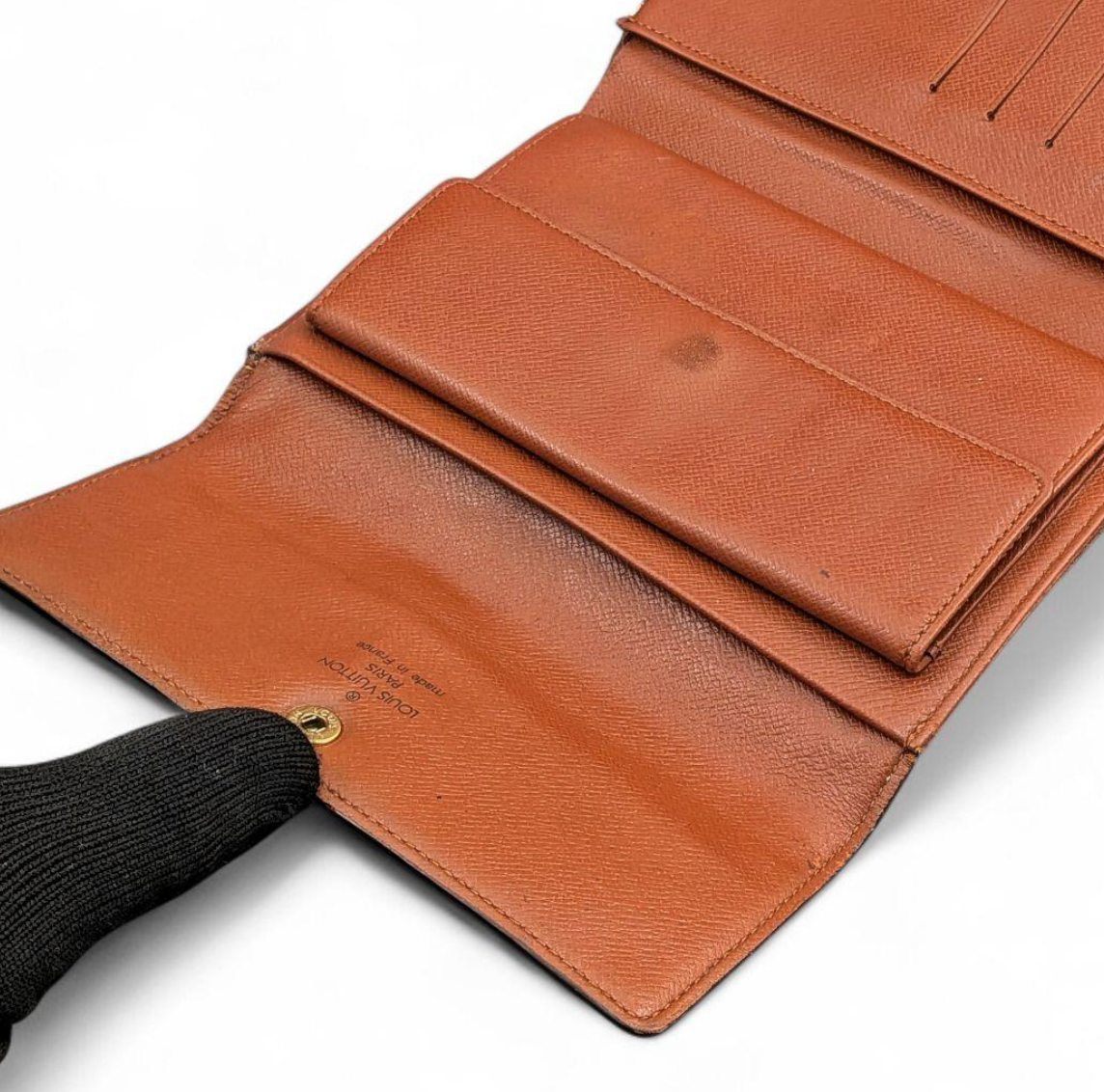 Louis Vuitton Portefeuille Trésor Étui Papier Monogram – Marron – 3 Volets