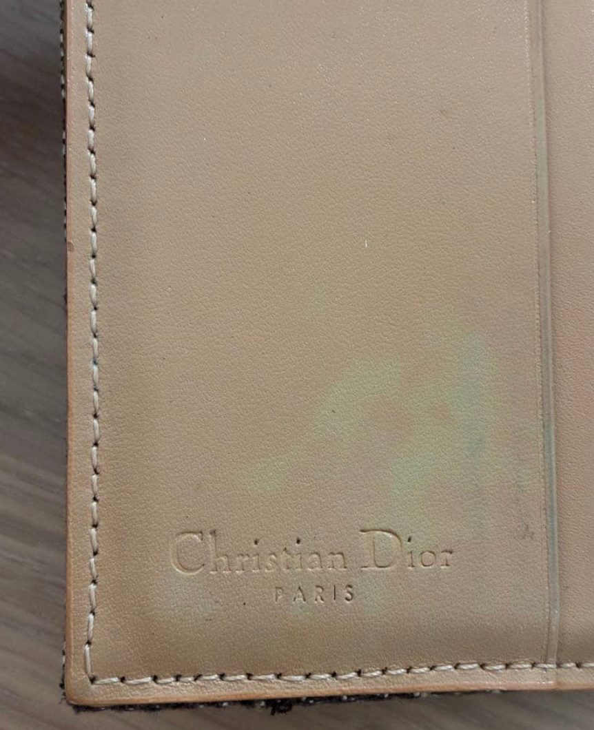Christian Dior Portefeuille Saddle Trotter – Marron – 3 Volets – Vintage