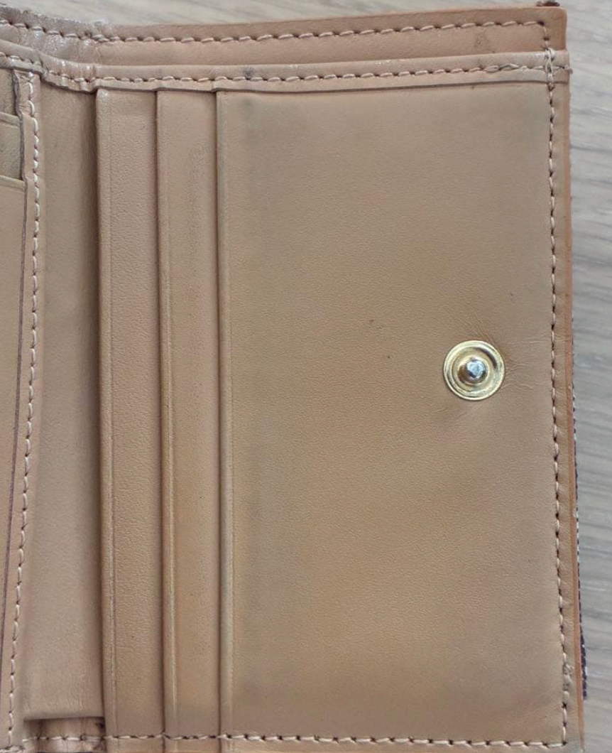 Christian Dior Portefeuille Saddle Trotter – Marron – 3 Volets – Vintage