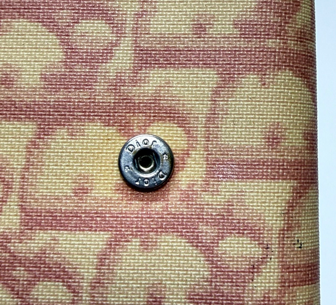 Christian Dior Portefeuille Long – Cuir / Toile – Format Classique – Bon État