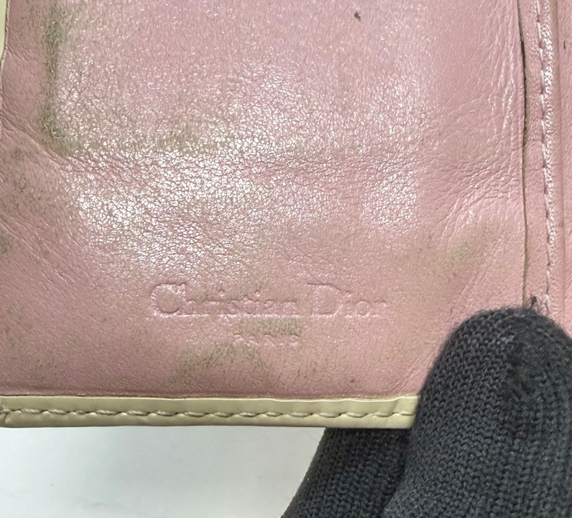 Christian Dior Portefeuille Long – Cuir / Toile – Format Classique – Bon État