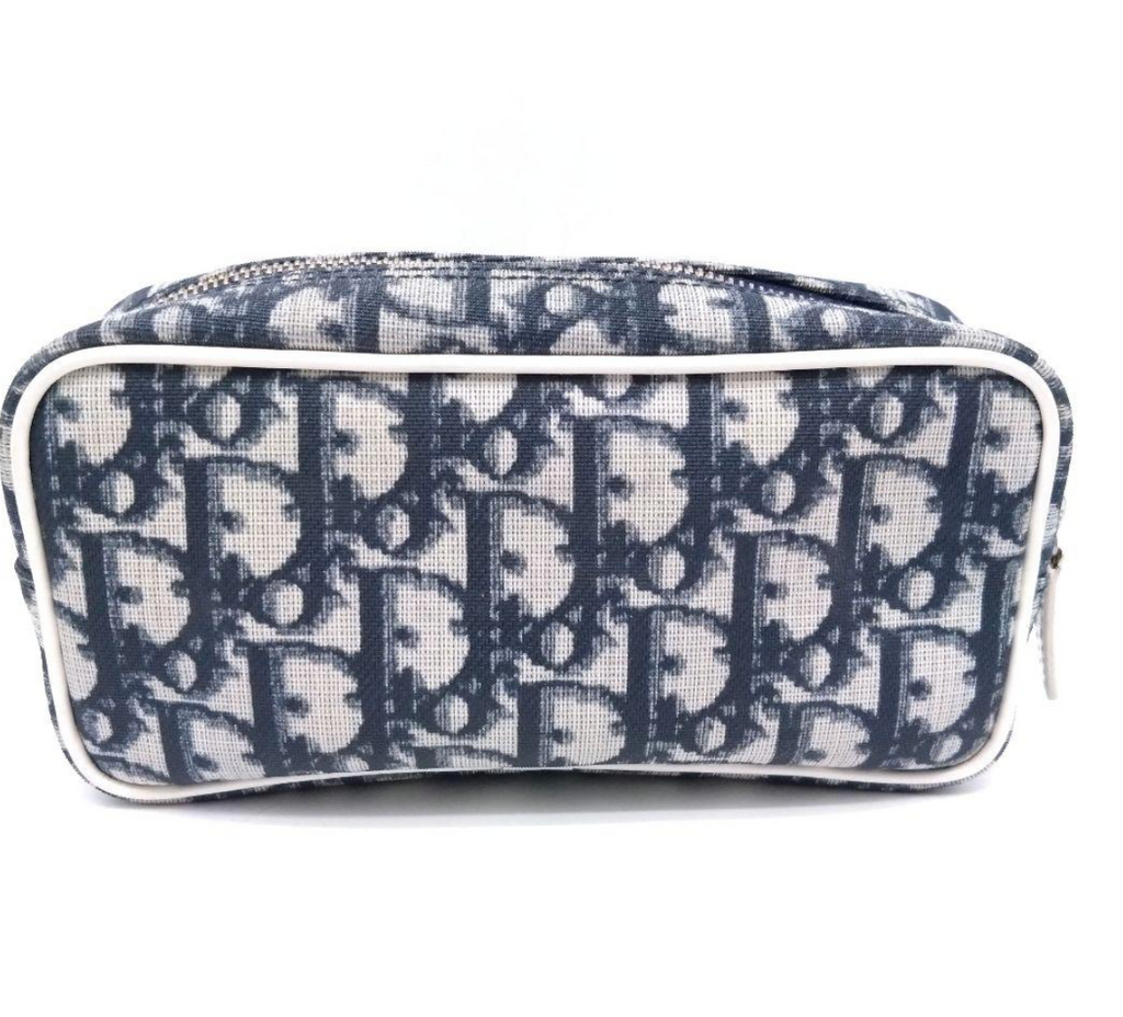 hristian Dior Trousse Trotter No.1 – Bleu Marine – Canvas – Bon État