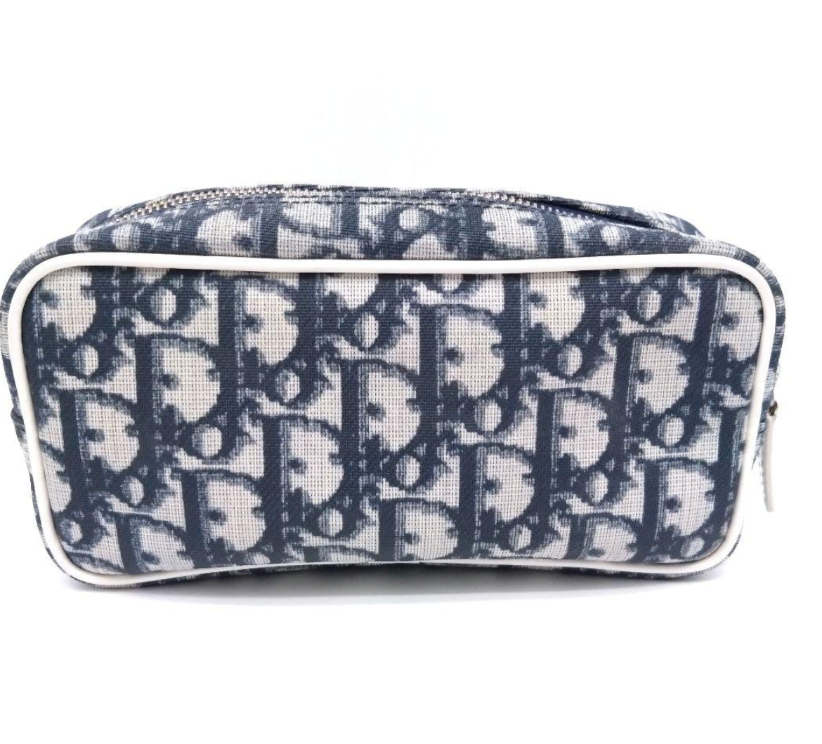 hristian Dior Trousse Trotter No.1 – Bleu Marine – Canvas – Bon État