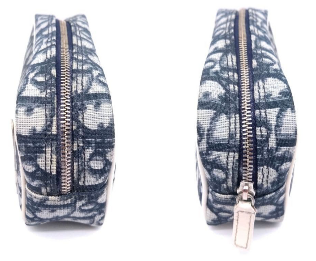 hristian Dior Trousse Trotter No.1 – Bleu Marine – Canvas – Bon État