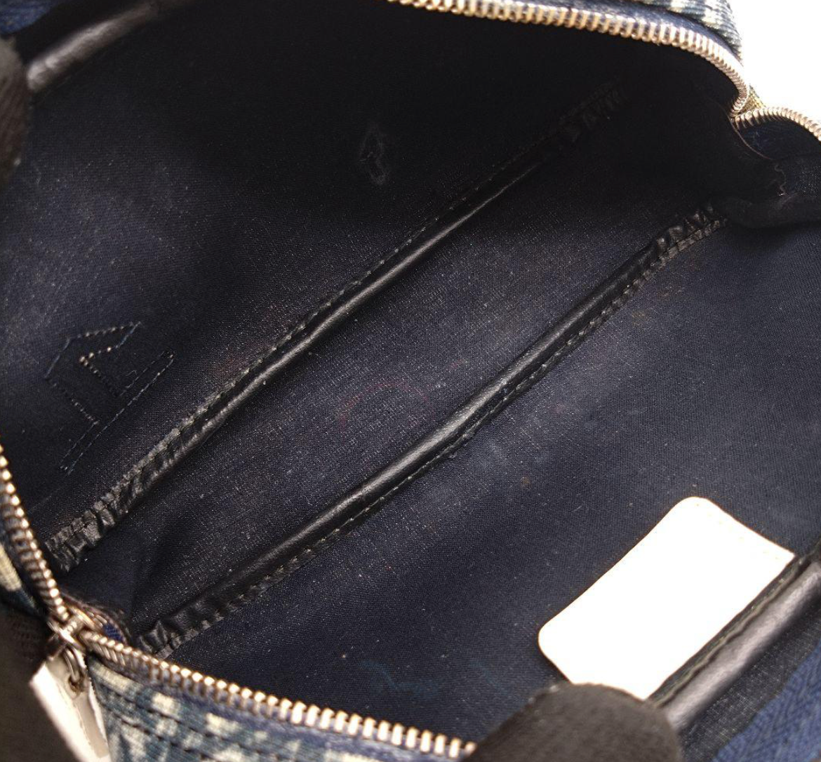 hristian Dior Trousse Trotter No.1 – Bleu Marine – Canvas – Bon État