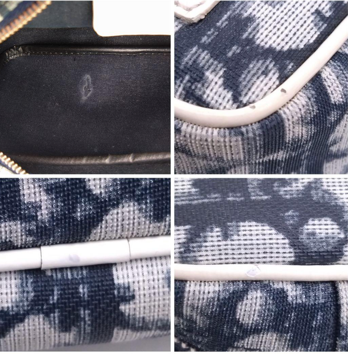 hristian Dior Trousse Trotter No.1 – Bleu Marine – Canvas – Bon État