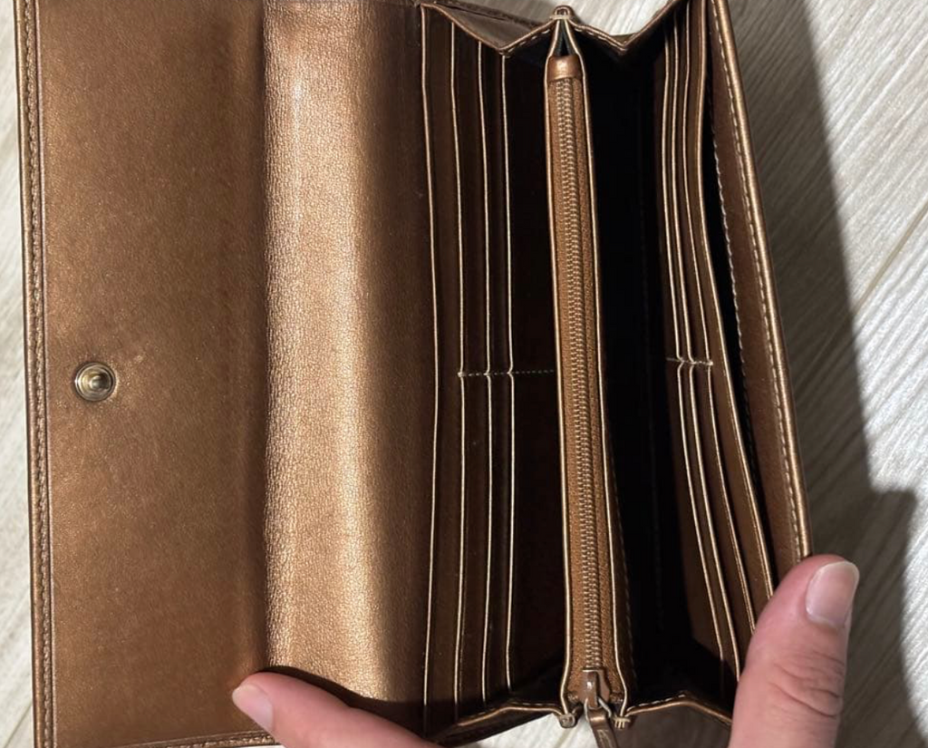 Gucci Portefeuille Long Canvas Marron – Logo Cœur – Avec Boîte & Cart