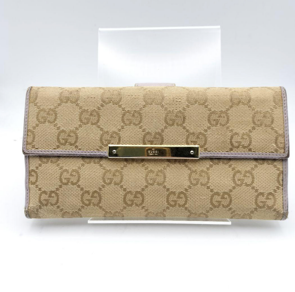 Gucci Portefeuille Long Cuir Violet – Format Classique