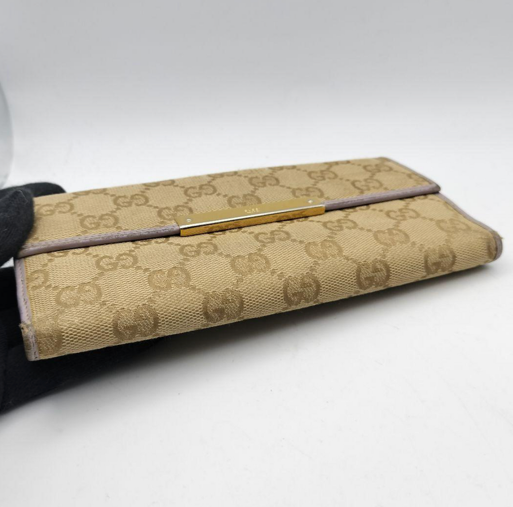 Gucci Portefeuille Long Cuir Violet – Format Classique