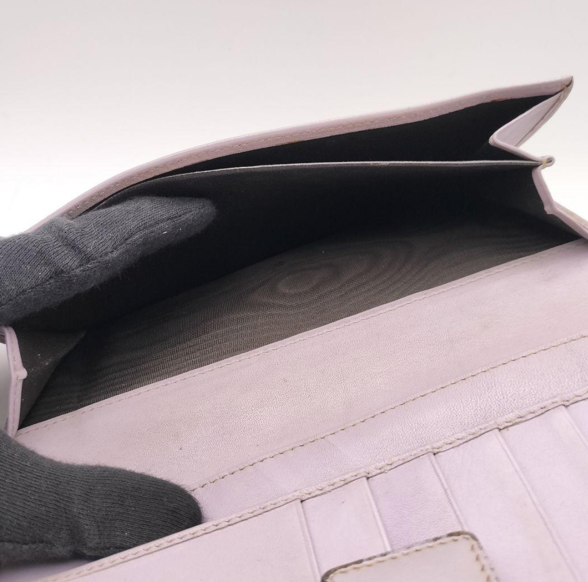 Gucci Portefeuille Long Cuir Violet – Format Classique