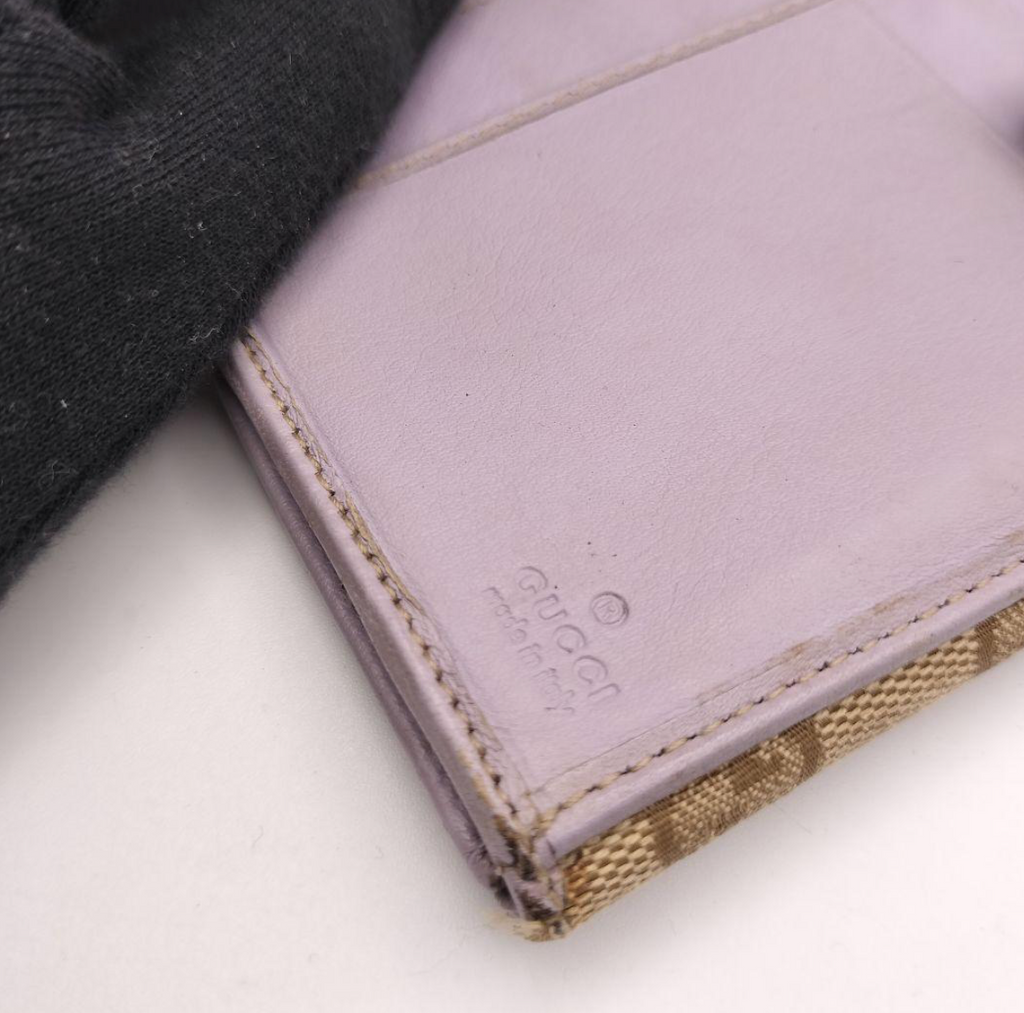 Gucci Portefeuille Long Cuir Violet – Format Classique
