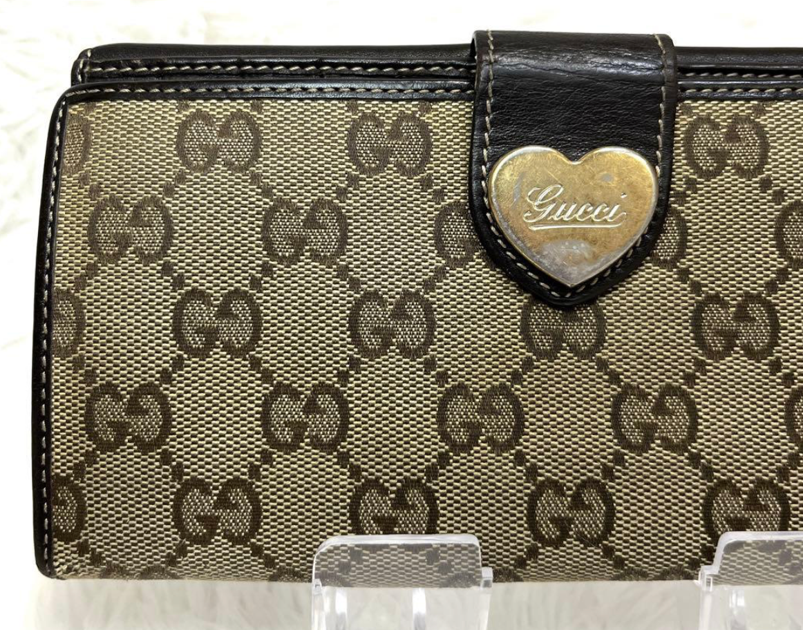 Gucci Portefeuille Long GG Canvas Marron – Lovely Heart