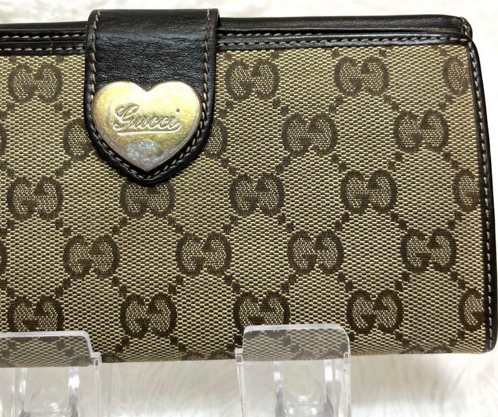 Gucci Portefeuille Long GG Canvas Marron – Lovely Heart