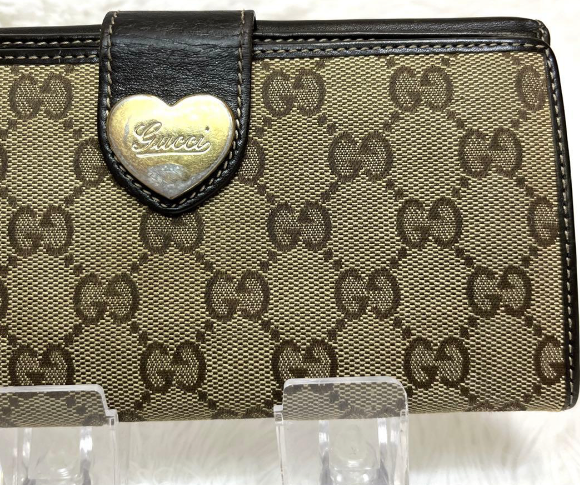Gucci Portefeuille Long GG Canvas Marron – Lovely Heart